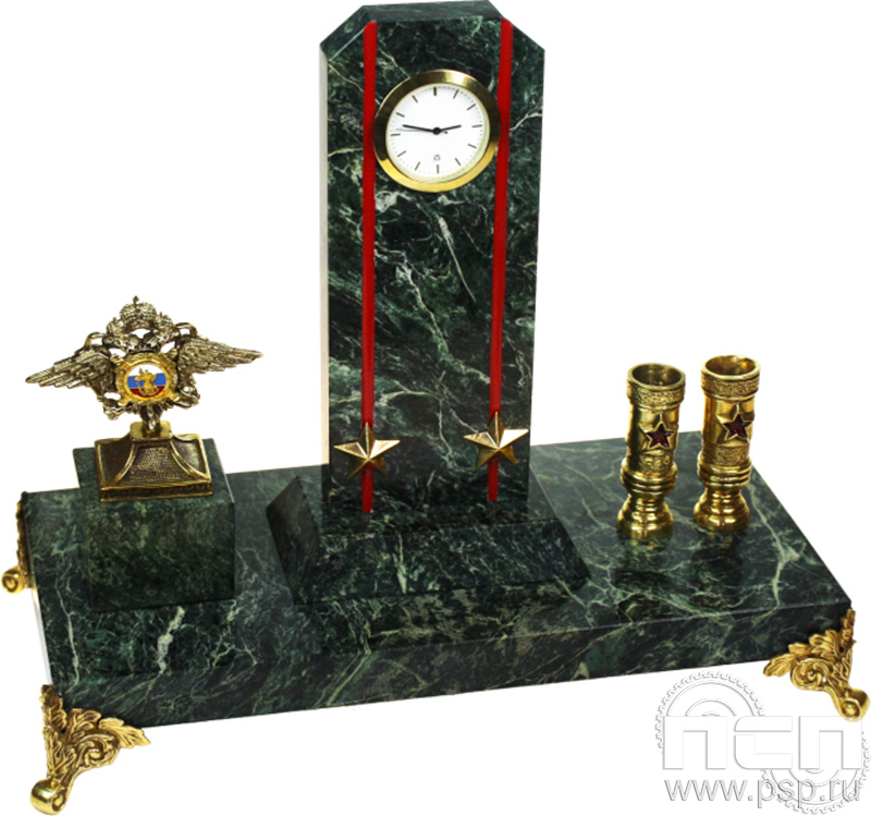 картинка 7.5.122 Часы Погон с п/п и гербом "УСБ МВД России 30 лет"