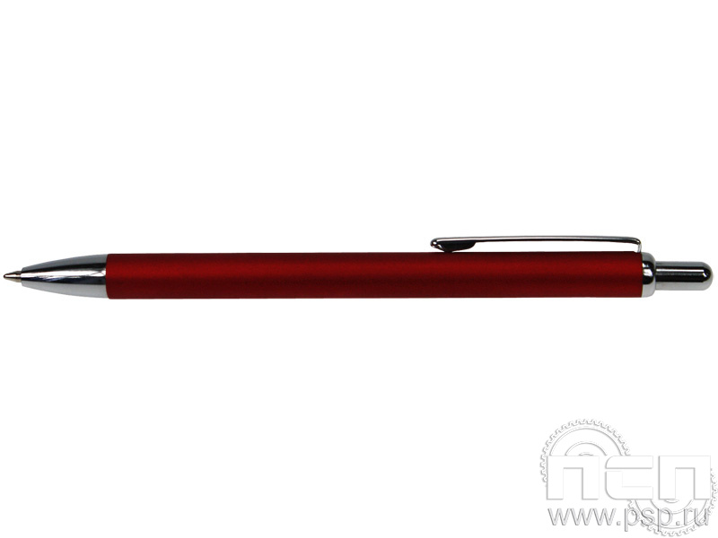 Ручка шариковая Rugbu красный-серебро 2515/08