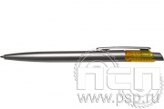 Ручка шариковая Hit серебро-желтый 3422S/03