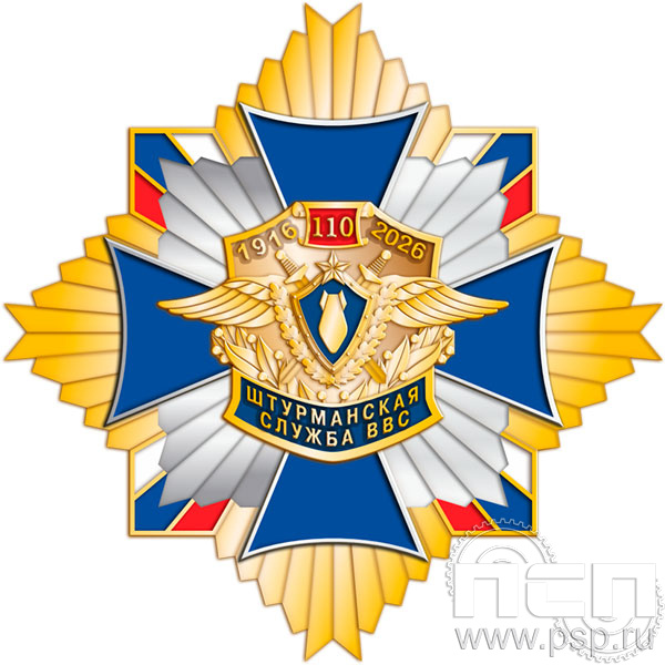 5.3(b). Нагрудный знак "110 лет Инженерно-авиационная и Штурманская службы ВВС"