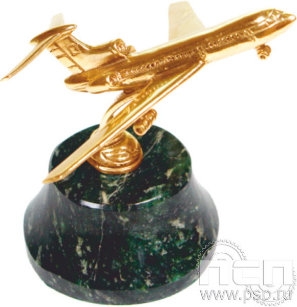 7.1.121.1. Статуэтка Самолет ТУ-154 "День штурманской службы ВМФ 325 лет, Авиация ВМФ 110 лет, ВТА 110 лет"