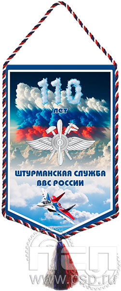 12.1.2. Вымпел ламинированный "110 лет Инженерно-авиационная и Штурманская службы ВВС"