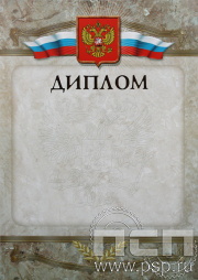 Диплом Российская геральдика Д-3 (с тиснением)