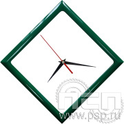 Часы настенные "Тайм" квадратные зеленые  2.4.9.1