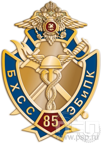 999.0. Значок "85 лет БХСС ЭБ и ПК"