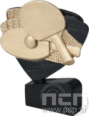 Фигурка литая Теннис настольный 11,5см RFEL5011/BK/G