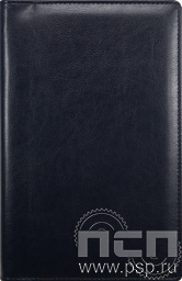 Визитница 13,5х20 96 виз. Софт синяя 642-36-30