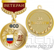245.0.64. Медаль Ветеран "25 лет ФСО"