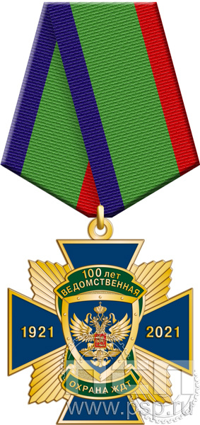 87.33.1. Нагрудный знак "100 лет Ведомственная охрана ЖДТ"