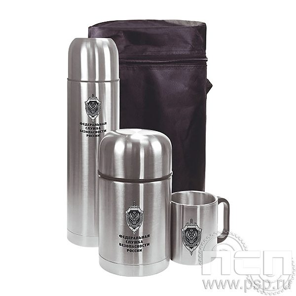 4.4.8 Набор "Походный" (термос 1000 мл., термос суповой 750 мл., кружка) ФСБ России