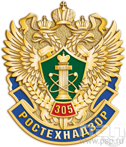 Значок "305 лет Ростехнадзор Федеральной службе" 958.0к