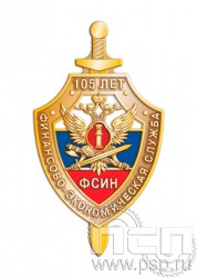 086.0. Нагрудный знак "105 лет Финансово-экономическая служба ФСИН"