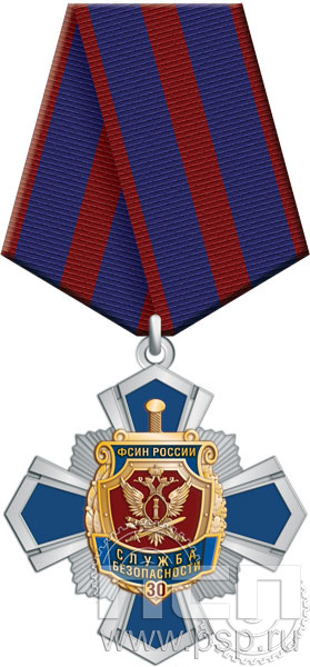 355.16.1. Нагрудный знак "30 лет Служба безопасности ФСИН России"