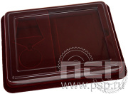 Футляр флокированный под медаль 245.1 и под удостоверение 130х170 (бордо) 13.4.19