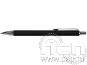 Ручка шариковая Rugbu черный-серебро 2515/35