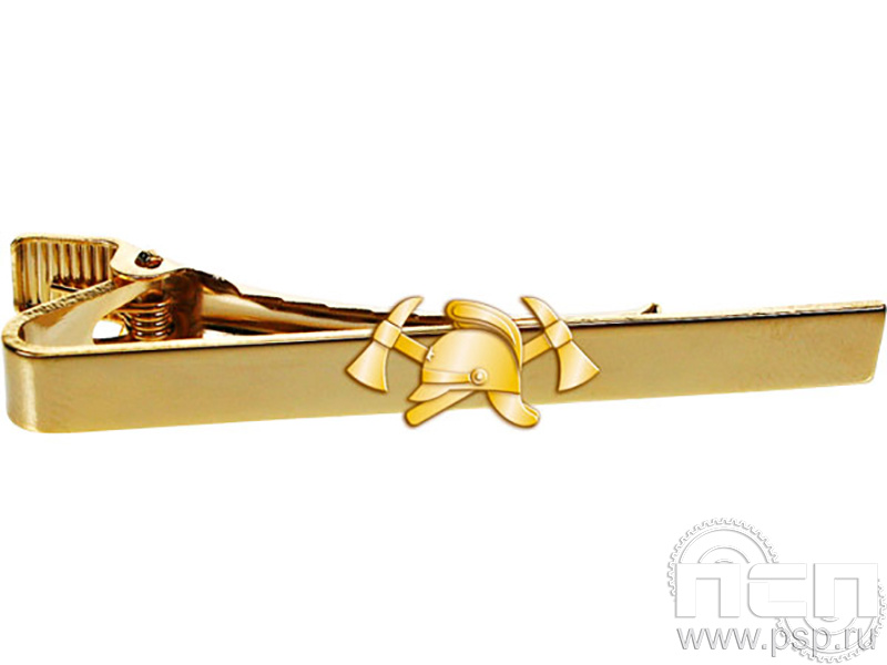 6.3.1.644. Заколка для галстука желтая со значком 