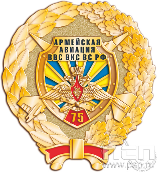 306.5. Нагрудный знак "75 лет Армейская Авиация ВВС ВКС ВС РФ"