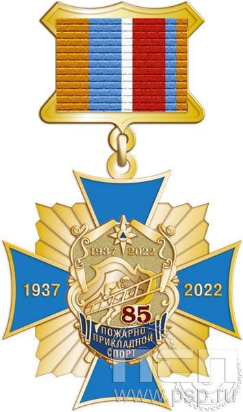 86.58.5. Нагрудный знак "85 лет Пожарно-прикладной спорт"