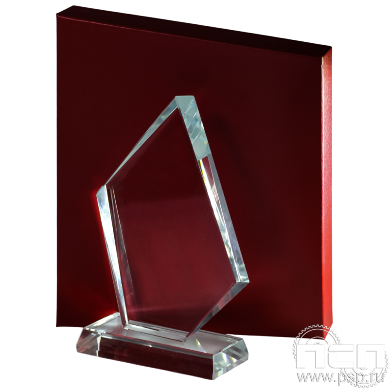 Награда стеклянная Айсберг 135х200мм 11.8.2.4