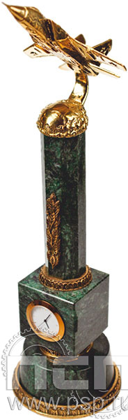 7.5.107. Часы Самолет МИГ-31 "110 лет Войскам противовоздушной обороны ВС РФ"