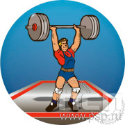 Жетон цветной Тяжелая атлетика Д-50 D2-M49