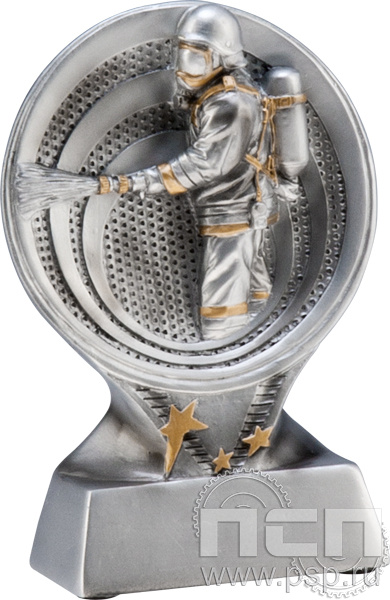 Фигурка литая Пожарный RS1200 13см (50*15мм)