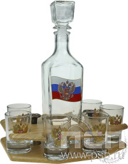 Набор барный Герб России 7 предметов 4.12.4