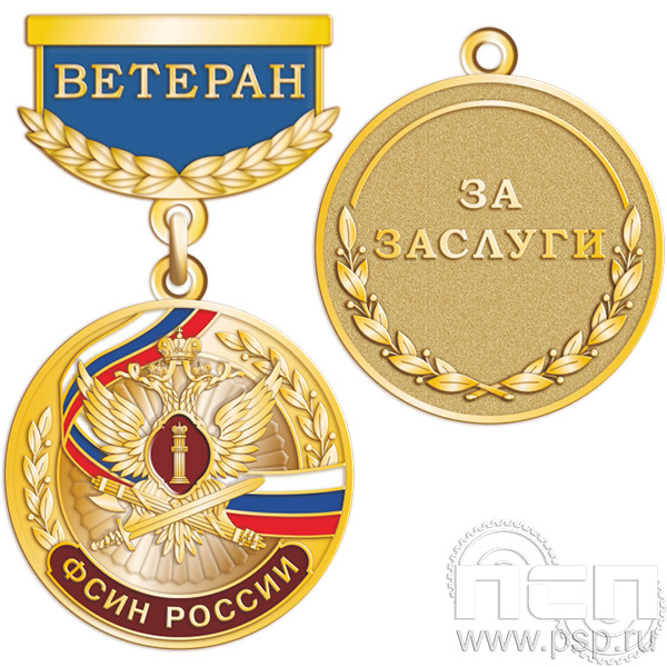 245.0.56.  Медаль  "Ветеран. Психологическая служба ФСИН России 35 лет"
