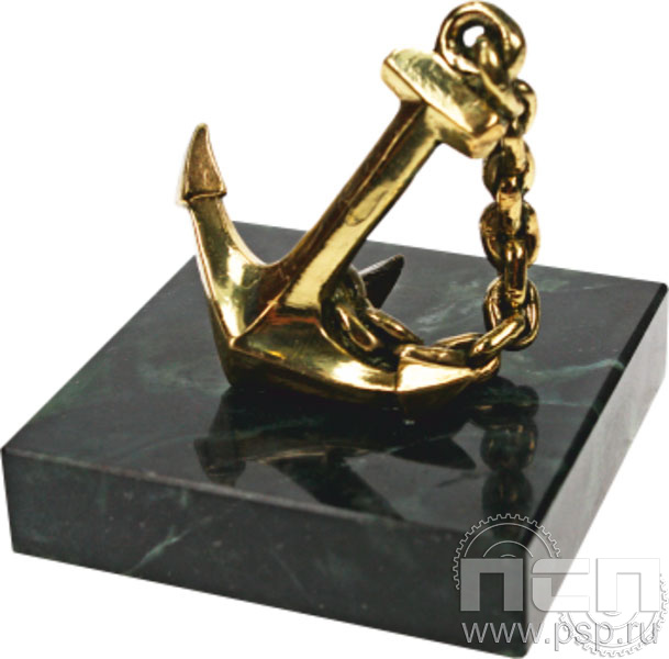 7.1.63. Статуэтка Якорь "День штурманской службы ВМФ 325 лет, Авиация ВМФ 110 лет, ВТА 110 лет"