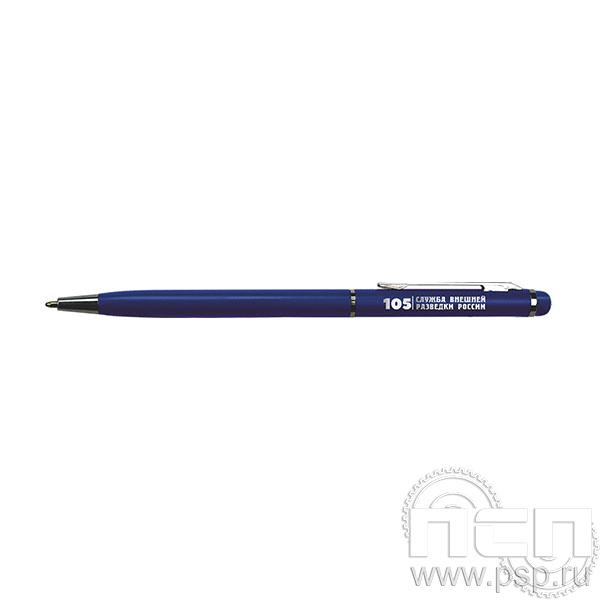 2535с Ручка шариковая "Slim Metal" (с гравировкой) Служба Внешней Разведки