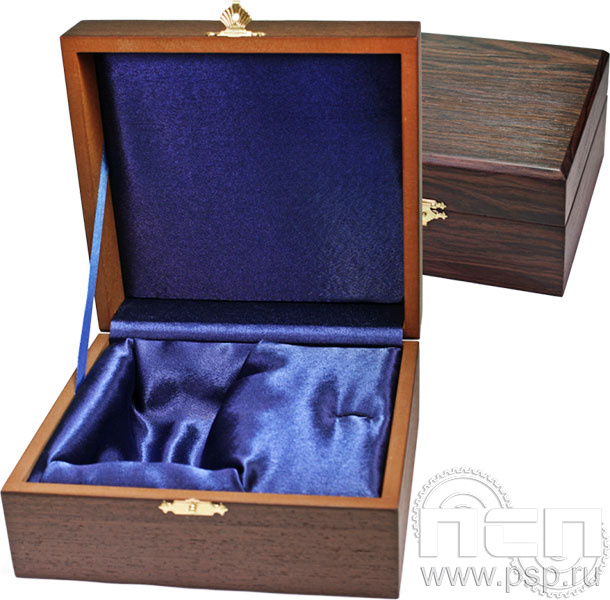 картинка 4.01.6 Футляр деревянный под подстаканник УИС 90 лет