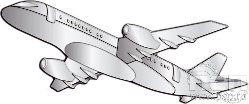 968.0. Значок "Самолет"