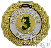 Значок III разряд юношеский ZRJ-III.