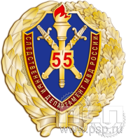 Нагрудный знак "55 лет Следственный департамент МВД России" 306.8к