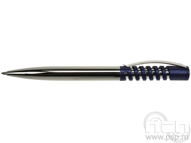 Ручка шариковая New Spring Chrome синяя 2431с
