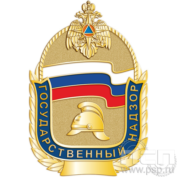 МЧС25 Жетон нагрудный «Государственный надзор»