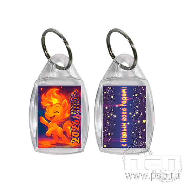 8.1.27 Брелок акриловый призма Br-004 Красная Лошадь