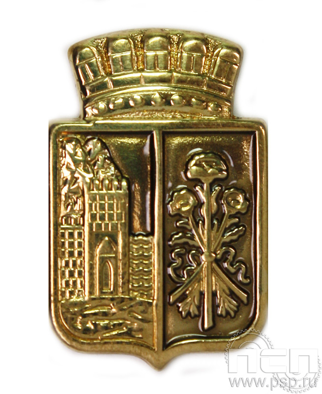 Значок «Дербент» латунь  цанга 1042.0к