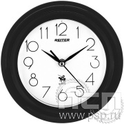 Часы настенные "Reiter" круглые RG-98 черные/ 2.4.1.3