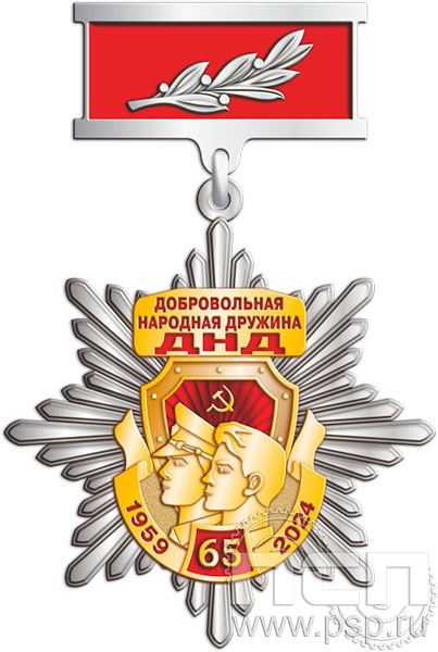 175.27.9. Нагрудный знак "65 лет Добровольная народная дружина"