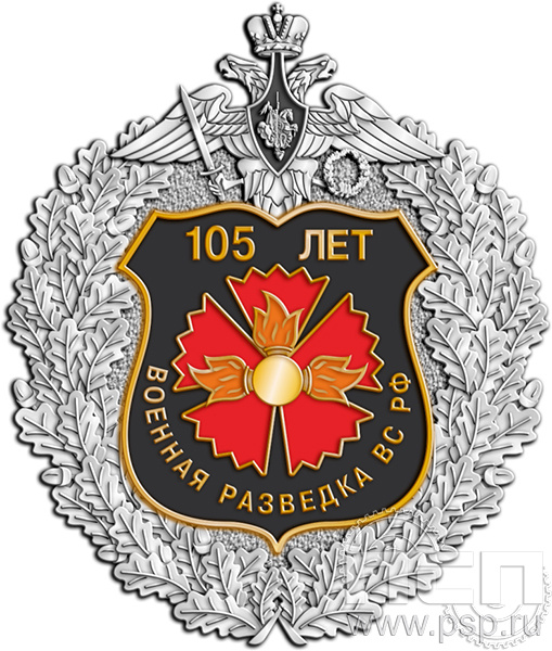 53.3. Нагрудный знак "105 лет Военная разведка"