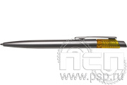 Ручка шариковая Hit серебро-желтый 3422S/03
