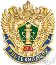 Значок "305 лет Ростехнадзор Федеральной службе" 958.0к
