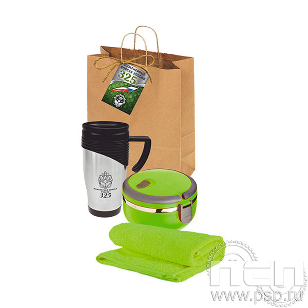 27.5.3.01 Набор: термокружка, ланч-бокс, полотенце Инженерные войска России 325 лет