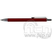 Ручка шариковая Rugbu красный-серебро 2515/08