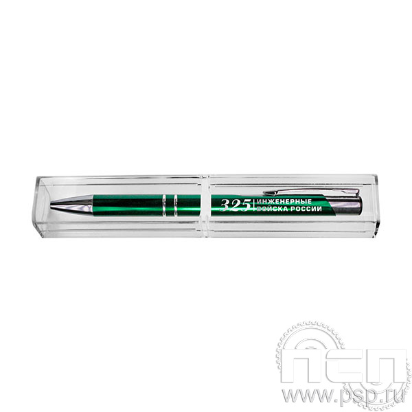 1.4.5 Шариковая ручка KOSKO зеленая  в футляре Инженерные войска России 325 лет