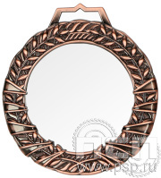 Медаль стеклянная с металлической рамкой MGM9060/B Д-90 (8) в комплекте коробка