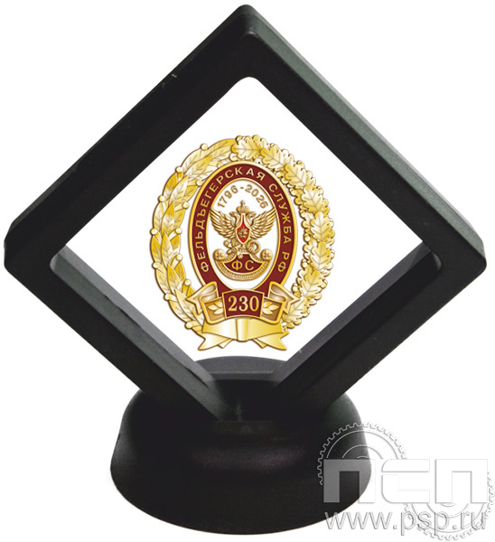 9.7. Комплект наградной "230 лет Государственной фельдъегерской службы РФ" в подарочной коробке 