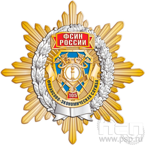 60.72. Нагрудный знак "105 лет Финансово-экономическая служба ФСИН"