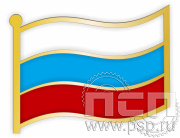 Значок "Россия"  R6-W/BL/R